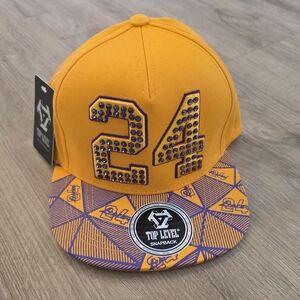 Orange and Purple Geometric Snapback Hat